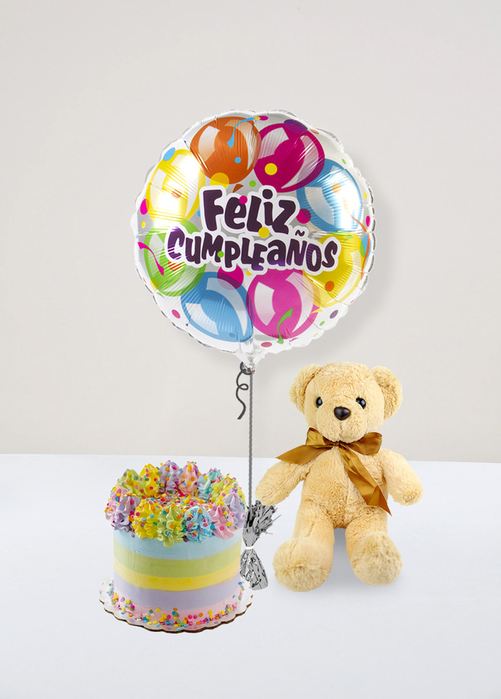 Regalo de cumpleaños 18 con golosinas, globos y peluche  Globos, Globos  personalizados, Feliz cumpleaños decoracion