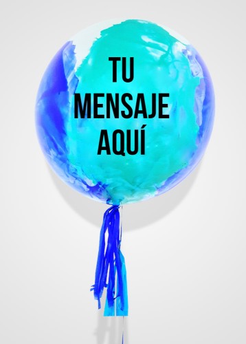 Globo Pintura Tono azul 24''